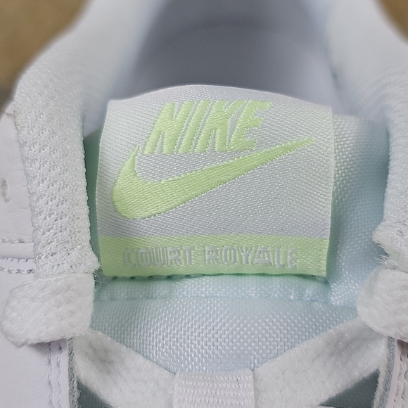Nike Court Royale Women's Sneakers Shoes White Barely Volt NEW - Picture 9 of 9